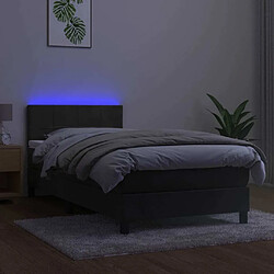 Avis Sommier à lattes,Cadre à lattes de lit et matelas et LED pour Adulte Gris foncé 90x190 cm -MN88822