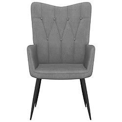 Maison Chic Chaise de relaxation | Fauteuil relax Gris foncé Tissu -GKD39865