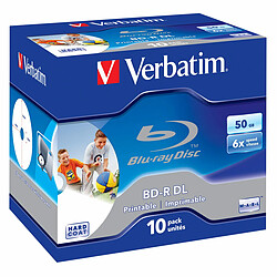 Verbatim BD-R DL 50 GO 6X IMPRIMABLE (PAR 10, BOÎTE)