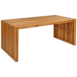 Beliani Table de jardin 180 x 90 cm Bois Bois clair SULZANO 