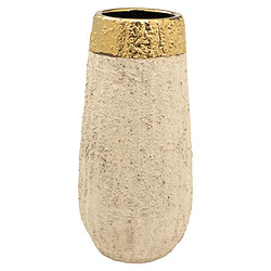 Vase Romimex Beige Doré Porcelaine 14 x 30 x 14 cm