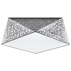 Sollux Plafonniers Plafonniers Flush Light Argent E27 SL.0691 Plafonnier argent 15x35x35cm