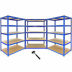 Monstershop Monster Racking - 3 Rayonnages T-Rax Bleus 120cm x 60cm x 180cm