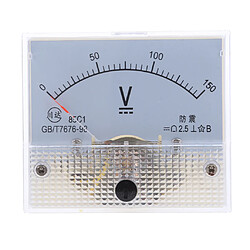 85c1 dc rectangle ampèremètre ampèremètre testeur analogique panneau voltmètre 0-150 v Tension DC