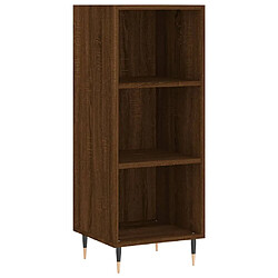 Acheter vidaXL Buffet haut Chêne marron 34,5x34x180 cm Bois d'ingénierie