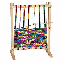 Melissa & Doug Wooden Multi-Craft Weaving Loom (Arts & Crafts Extra-Large Frame Develops Creativity and Motor Skills 41.91 cm H x 57.785 cm W x 24.13 cm L)