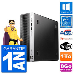 PC HP ProDesk 400 G4 SFF Intel G4400 RAM 8Go Disque Dur 1To Windows 10 Wifi · Occasion 