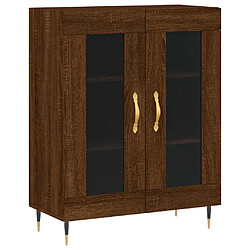 vidaXL Buffet chêne marron 69,5x34x90 cm bois d'ingénierie