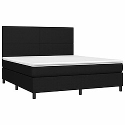 Avis Sommier à lattes,Cadre à lattes de lit et matelas et LED pour Adulte Noir 180x200 cm Tissu -MN29589