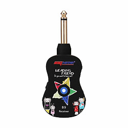 Justgreenbox Système de guitare sans fil Rechargeable 4 canaux émetteur récepteur ensemble basse électrique ramasser - T3654657588892