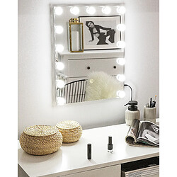 Beliani Miroir 40 x 50 cm avec LED LUCENAY