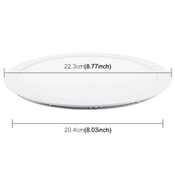 Acheter Wewoo Lampe ronde de lumière de la blanche 22.5cm de 18W avec le conducteur de LED, 90 LED SMD 2835, flux lumineux: 1480LM, AC 85-265V, taille de découpe: 20cm