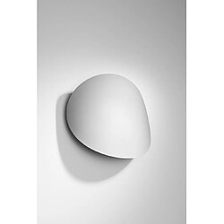 Luminaire Center Applique murale Senses Acier blanc 2 ampoules 8cm