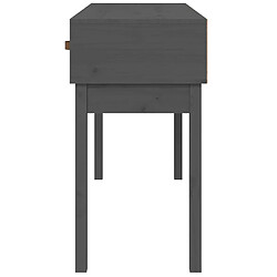 Acheter vidaXL Table console Gris 114x40x75 cm Bois massif de pin