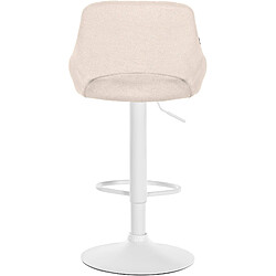 Acheter Non Tabouret de bar Milet tissu blanc