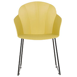 Acheter Beliani Chaise de salle à manger Set de 2 Jaune SYLVA