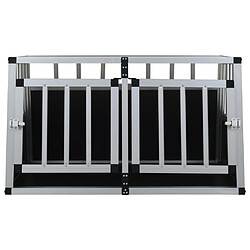 Acheter Helloshop26 Cage pour chien à double porte 89 x 69 x 50 cm noir 02_0000063