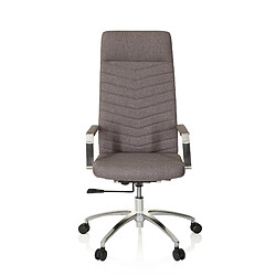 Chaise de bureau / Siège pivotant SARANTO PLUS Tissu gris foncé hjh OFFICE