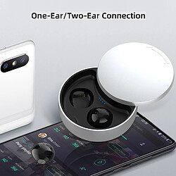 Universal Écouteurs mini-cachés Écouteurs sans fil compatibles Bluetooth Micro-écouteurs linéaires avec microphone Écouteurs stéréo pour petits cache-oreilles |