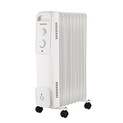 Radiateur à bain d'huile 2000w blanc - DOH-499M.WHITE - DAEWOO