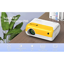 Universal 2800 Lumen Mini projecteur P80 PROJECTEUR PORTABLE PORTABLE 1080P Projecteur pris en charge pour Home Theater Video Beamer Enfants Cadeau | Projecteurs LCD