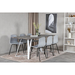 Venture Home Table de repas en MDF et acier Marina.