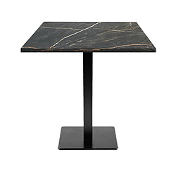 Restootab Table 70x70cm - modèle Milan marbre samas