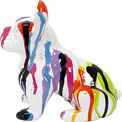 Avis The Home Deco Factory Bouledogue en céramique assis 20 cm Multicolore.