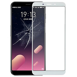 Wewoo Pièce Détachée Vitre Écran avant pour Meizu M6s / Meilan S6 (blanc) 