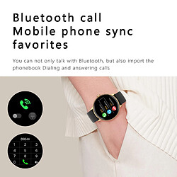 Yonis Montre Connectée Or Bluetooth Appel Cycle Menstruel 1.28