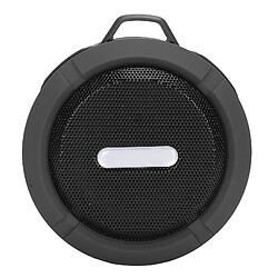 ComfortXL Enceinte bluetooth c6 avec ventouse mousqueton étanche mini caisson de basse pour les sports de plein air - gris foncé 