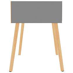 Avis vidaXL Tables de chevet 2 pcs Gris 40x40x56 cm Bois d'ingénierie