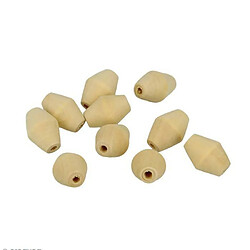 Artemio 10 perles en bois toupies 20 x 15 mm