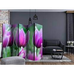 Paris Prix Paravent 5 Volets Purple Spring Tulips 172x225cm