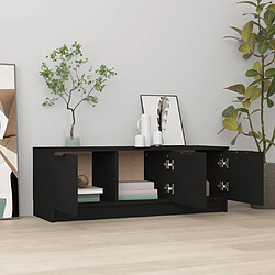 Avis Maison Chic Meuble TV scandinave - Banc TV pour salon Noir 102x35x36,5 cm Bois d'ingénierie -MN48703