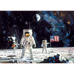 Educa Borras Puzzle 1000 pièces : Premiers hommes sur la lune, Robert McCall 