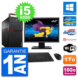 PC Tour Lenovo M700 Ecran 22" Intel i5-6500 RAM 16Go Disque 1To Windows 10 Wifi · Occasion 