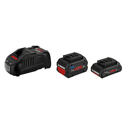 Bosch Pack de 2 batteries Procore 18 V 4 55 Ah chargeur GAL 1880 CV Professional
