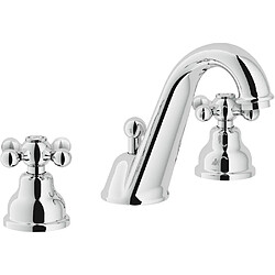 Nobili Mélangeur lavabo 3 trous rétro chromé Grazia GRC5011/1CR