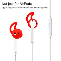 Acheter Wewoo Anti poussière Oreillettes de silicone sans fil oreillette Bluetooth pour Apple AirPods (rouge)