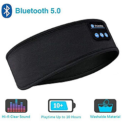 Universal Casque de sommeil Bluetooth Bandeau de sport élastique doux et confortable Casque de musique sans fil Casque de sommeil latéral 