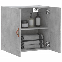 Avis vidaXL Armoire murale gris béton 60x31x60 cm bois d'ingénierie