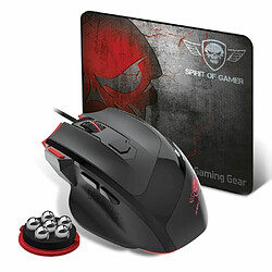 Souris PRO GAMING Spirit Of Gamer PRO-M3 Gaming & Multimédia 7 BOUTONS LED RGB 8G + TAPIS GAMER