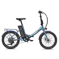 Vélo électrique FAFREES F20 Lasting - Moteur 250W Batterie 36V18.2Ah Assisted Autonomie 120KM Frein à Disque Mécanique - Bleu Vert