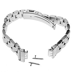 vhbw bracelet acier inoxydable argent 18 cm compatible avec Fitbit Inspire, Inspire HR 