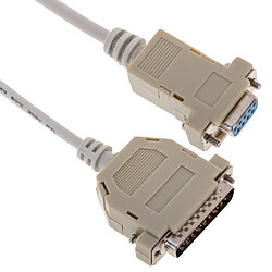 Bematik Câble série avec connecteur DB25 mâle à DB9 femme 1.8m