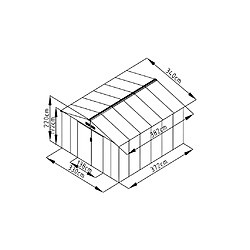 Avis Vente-Unique Abri de jardin métal en acier galvanisé gris 12,99 m² - ARCHER