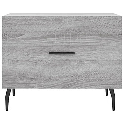 Acheter vidaXL Table basse Sonoma gris 50x50x40 cm Bois d'ingénierie