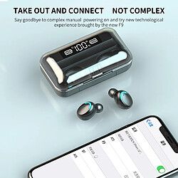 GUPBOO Casque stéréo TWS Bluetooth 5.1 avec étui de charge 3000 mAh