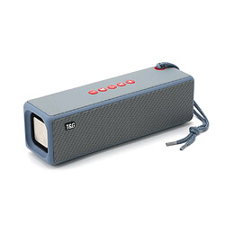 Yonis Enceinte Bluetooth TWS Portable USB FM Enceinte Bluetooth Portable Subwoofer Avec Corde Tressée Support USB AUX TF et FM Bleu YONIS